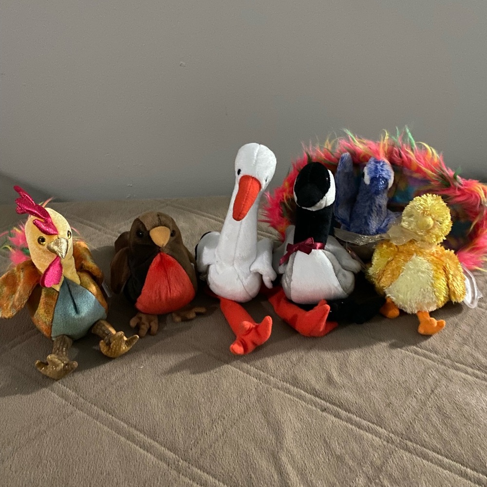 Vintage beanie babies - birds